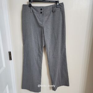 AB Studio Charcoal Pinstripe Trousers